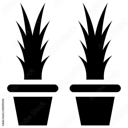 
A mud pot having growing plant inside representing pot plant 

