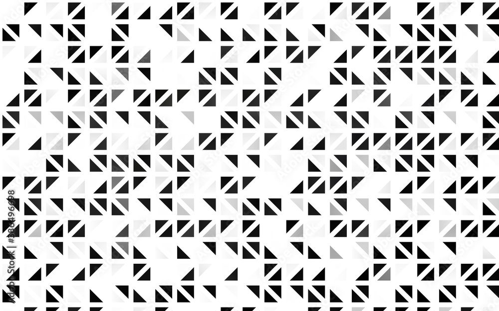 Light Black vector seamless texture in triangular style.