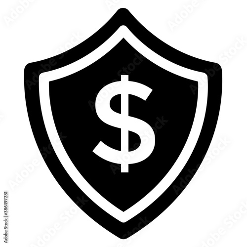 Free Download 
Dollar sign under a shield representing secure payment icon
 - GFXLoad