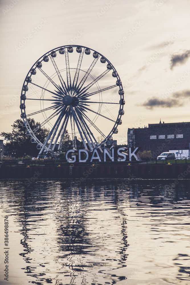 Ferris Wheel in the Polish city of Gdansk