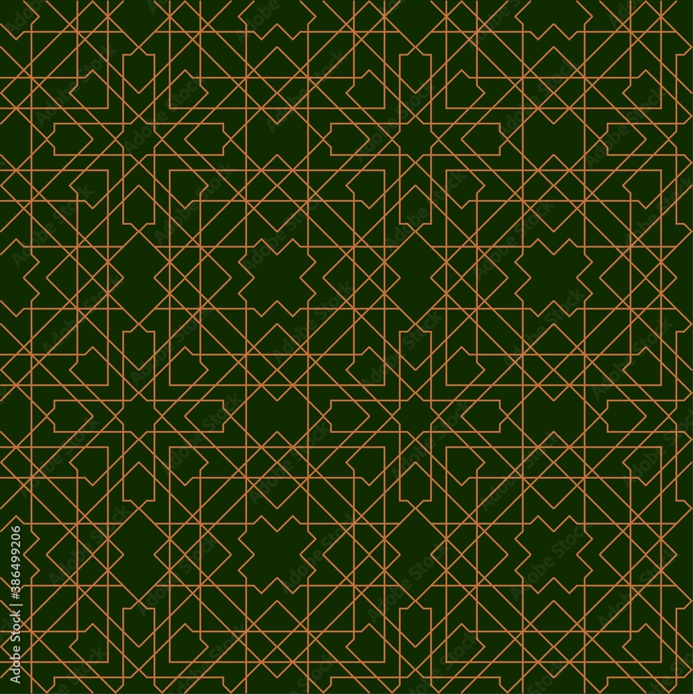 Ornamental pattern. Traditional Arabic seamless decoration Ornamental pattern. Traditional Arabic seamless decoration