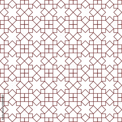 Ornamental pattern. Traditional Arabic seamless decoration