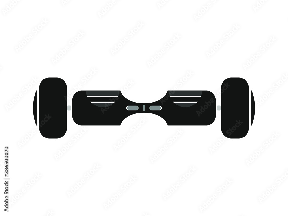 Obraz premium electric scooter hoverboard vector icon, eps10