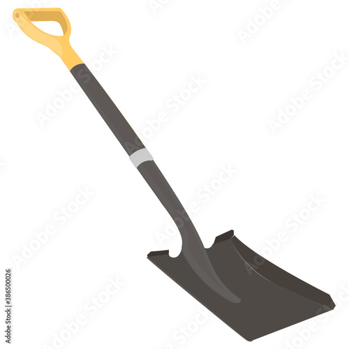 
An edging and planting spade, construction tool
