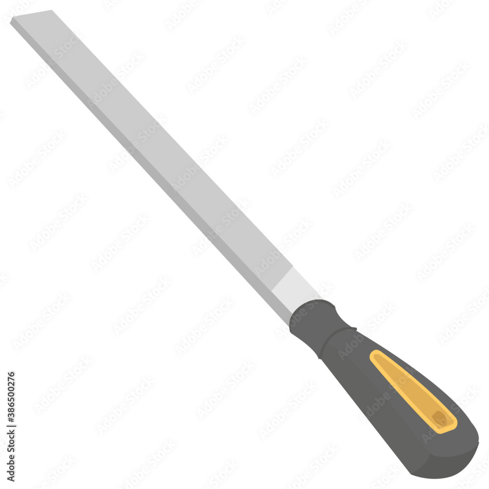 Cutting edge of a blade with wooden handle denoting chisel icon
Cutting edge of a blade with wooden handle denoting chisel icon