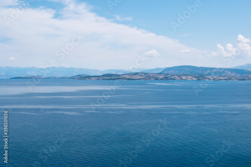 A view towards mainland Greece from the Old Venetian Fortress in Corfu Town across the Ionian Sea © Pavel Jiranek