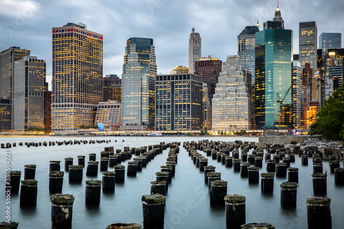 Skyline of New York city, amazing high buildings