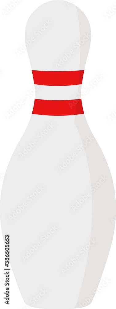 Vector emoticon illustration of a bowling pine Vector emoticon illustration of a bowling pine