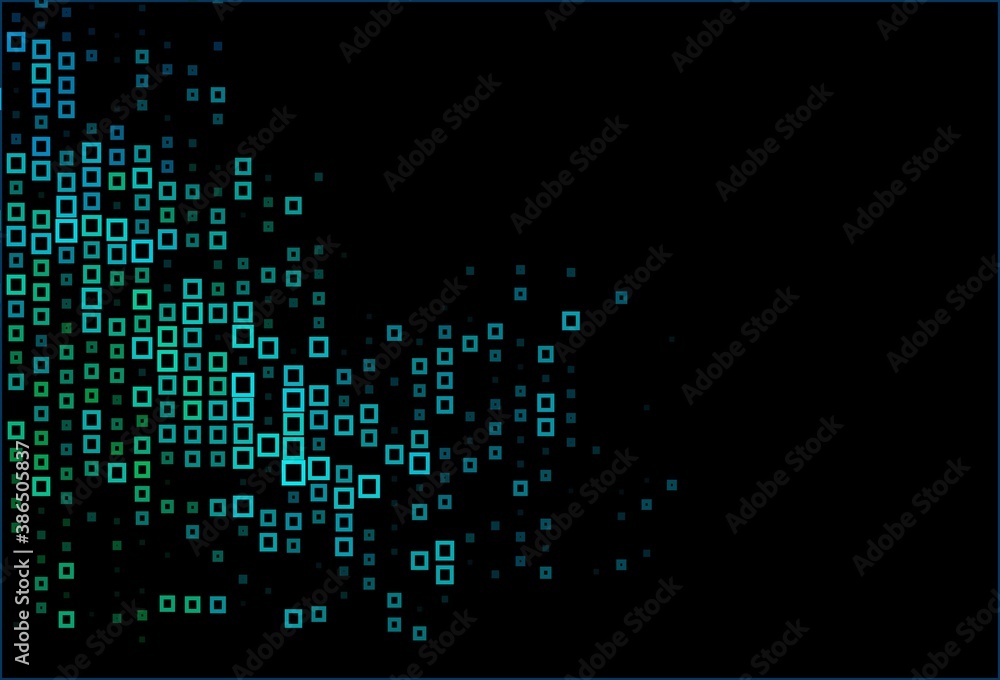 Dark BLUE vector pattern in square style. Dark BLUE vector pattern in square style.