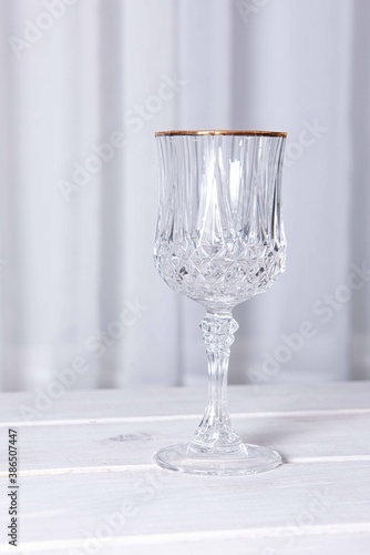 gold rim vintage glass 