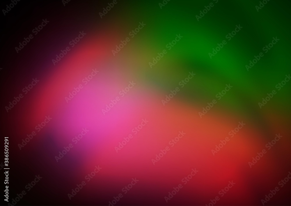 Dark Pink, Green vector blurred background.