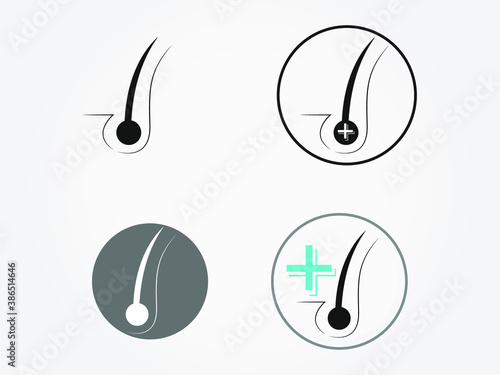human hair icon vector illustration eps10