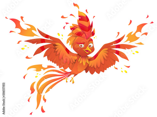 Phoenix or fenix fire bird