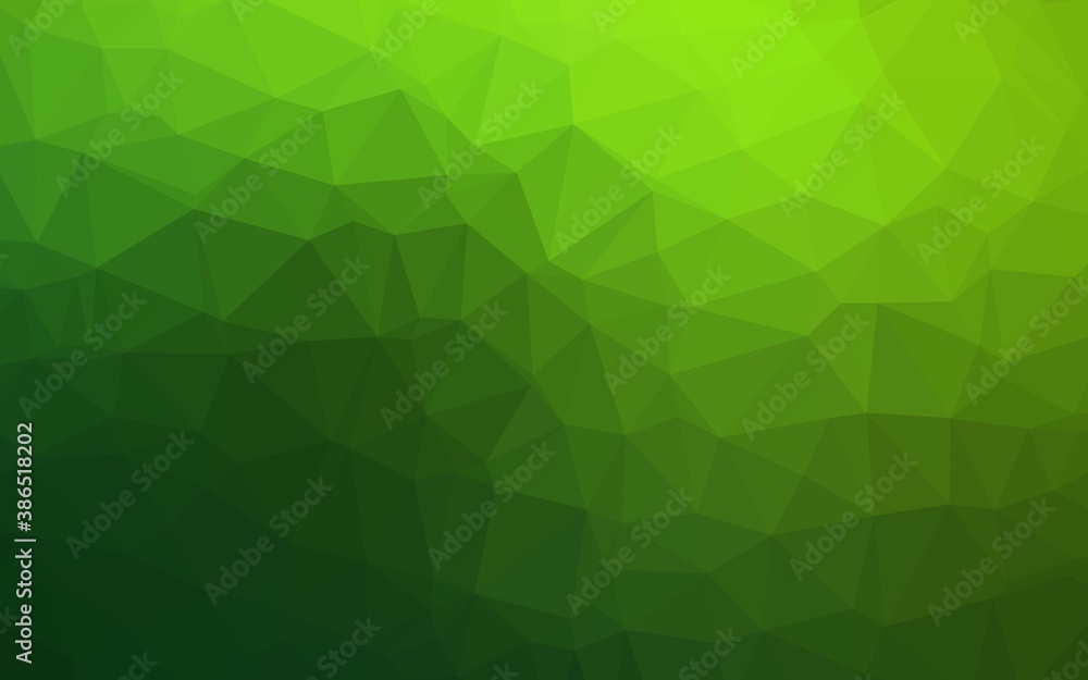 Light Green vector blurry triangle pattern. Light Green vector blurry triangle pattern.