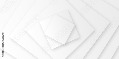 Simple minimalist abstract white background with square shapes