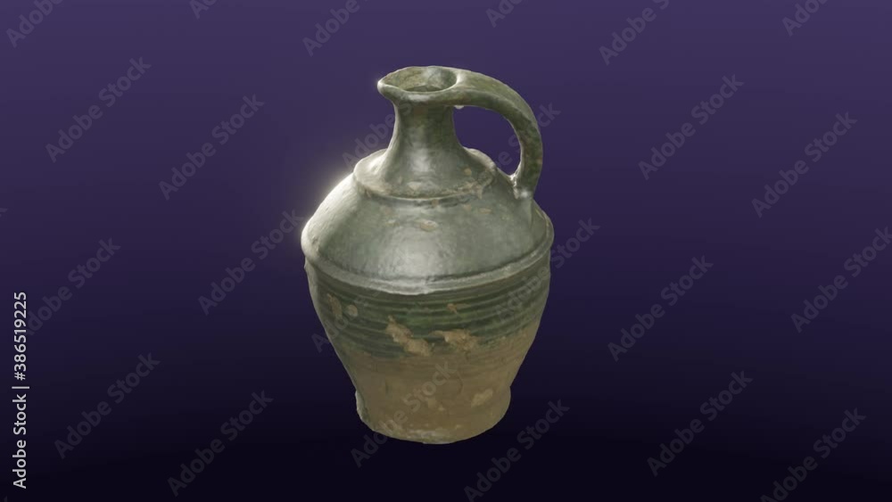 Greenware Jug, cg, camera orbits Greenware Jug, cg, camera orbits