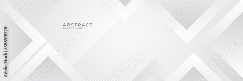 Modern white gray abstract web banner background creative design. Vector illustration design for presentation, banner, cover, web, flyer, card, poster, game, texture, slide, magazine, and powerpoint. 