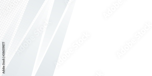 Abstract white background with geometric shapes design