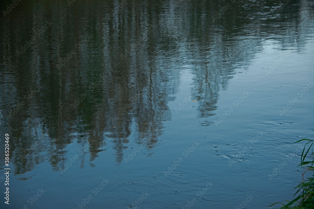 reflection in water - streams and whirlpools reflection in water - streams and whirlpools