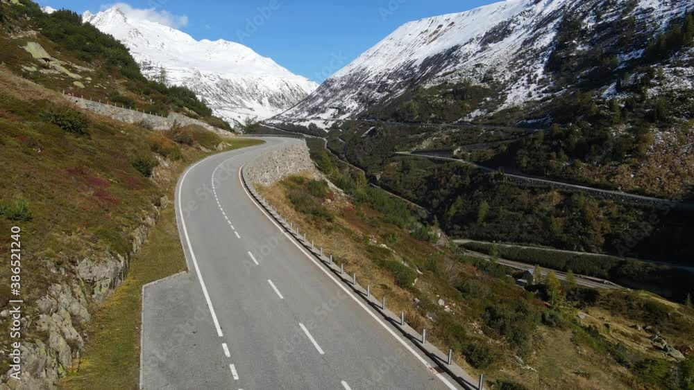 Amazing Grimselpass in the Swiss Alps of Switzerland - aerial drone footage Amazing Grimselpass in the Swiss Alps of Switzerland - aerial drone footage