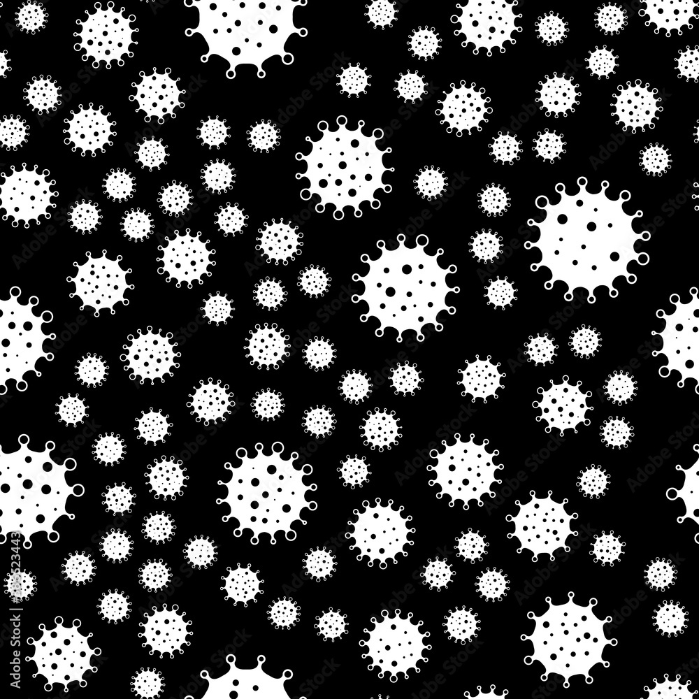 Coronavirus seamless background pattern Coronavirus seamless background pattern