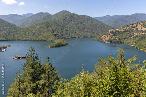 Fototapeta Naklejka Na Ścianę i Meble -  Vacha Reservoir at Rhodope Mountains, Bulgaria