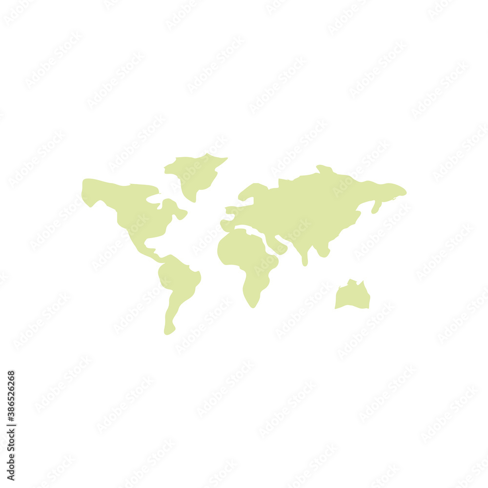Obraz premium Map flat style icon vector design