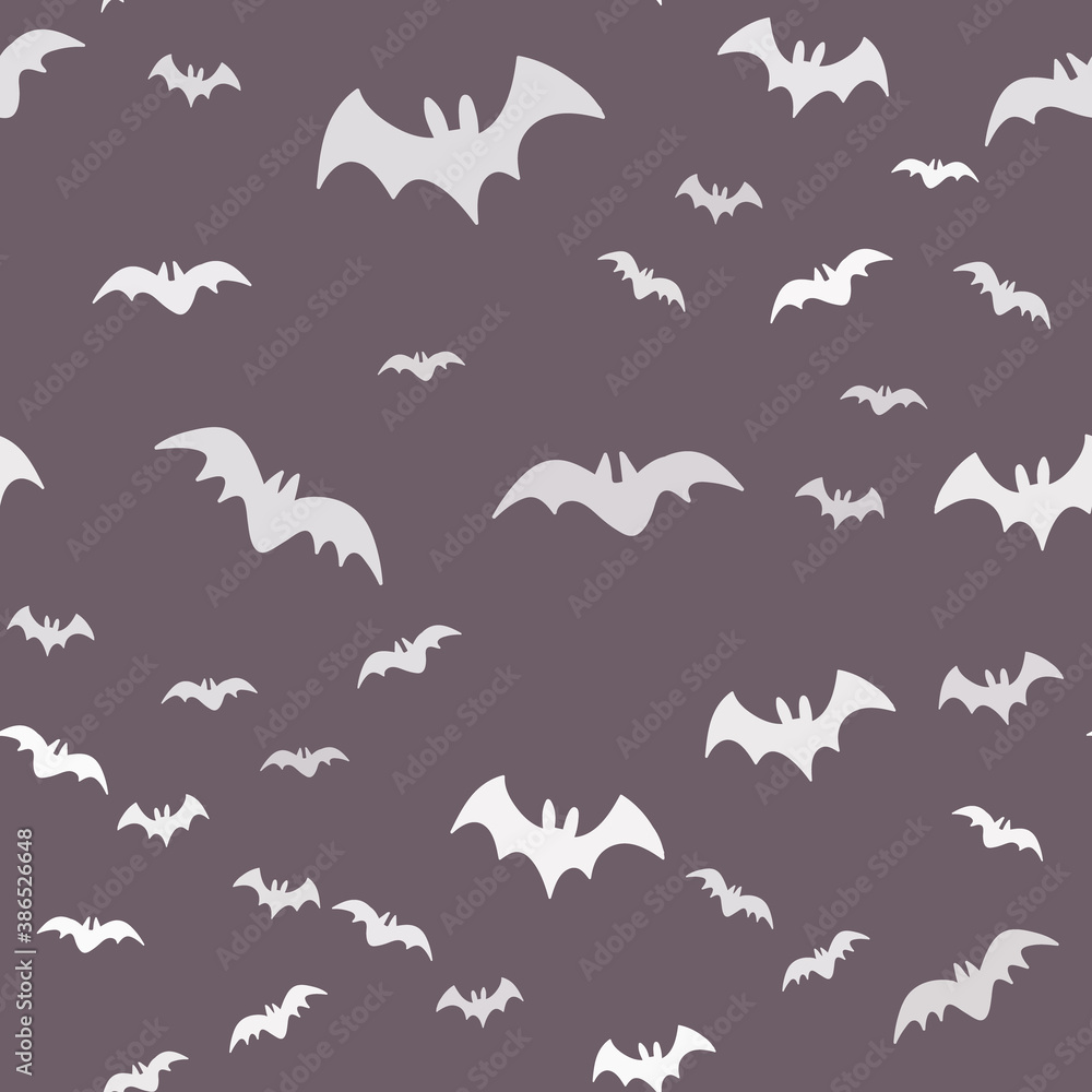 Halloween pattern with flying bats. Vector seamless background. Bat simple illustration texture. Halloween pattern with flying bats. Vector seamless background. Bat simple illustration texture.