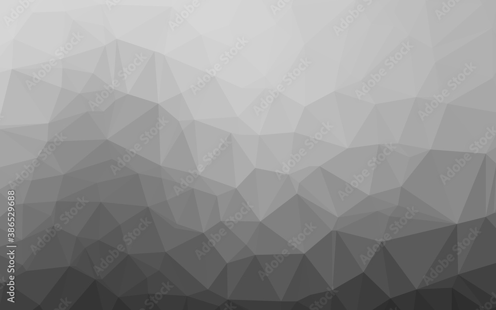 Light Silver, Gray vector abstract polygonal cover. Light Silver, Gray vector abstract polygonal cover.