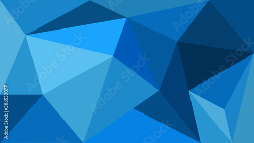 Abstract blue triangle background