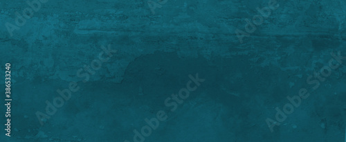 blue grunge background texture in old vintage peeling paint design