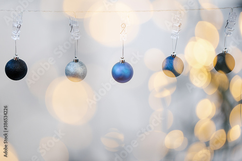 Christmas Holiday Balls isolated on white background