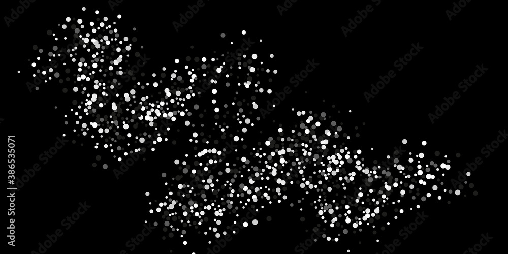 Obraz premium Silver glitter confetti.