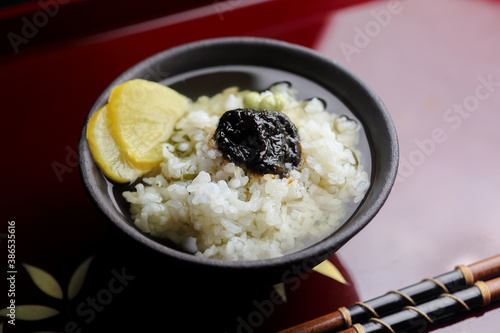 岩海苔の佃煮の茶漬け photo