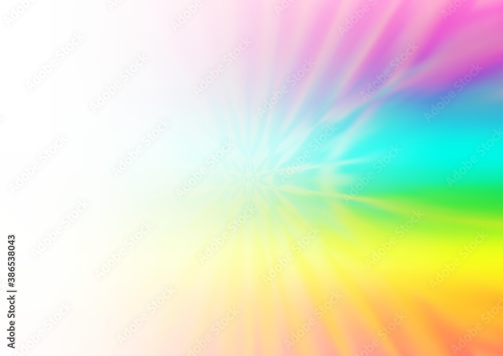 Obraz premium Light Multicolor, Rainbow vector blurred and colored template.