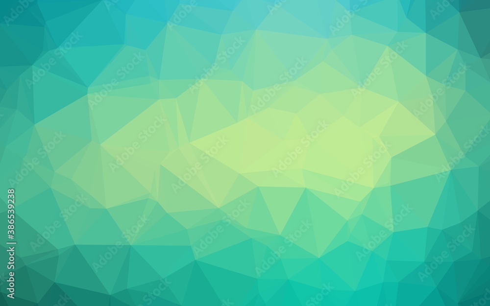 Obraz premium Light Green, Yellow vector abstract mosaic background.