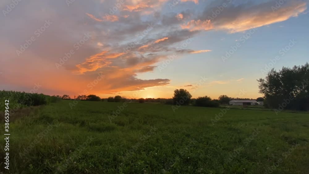 time lapse sunset in minnesota country side summer time beautiful clouds time lapse sunset in minnesota country side summer time beautiful clouds