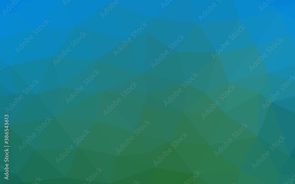 Light Blue, Green vector polygonal template. Light Blue, Green vector polygonal template.