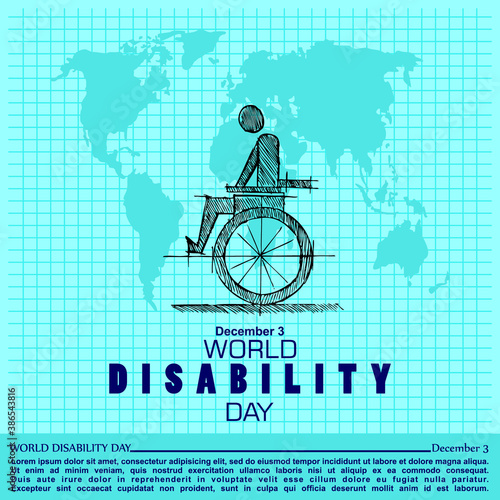 World Disability Day, poster and banner