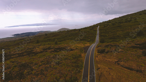 Aerial Piilani Highway, Maui, Hawaii photo