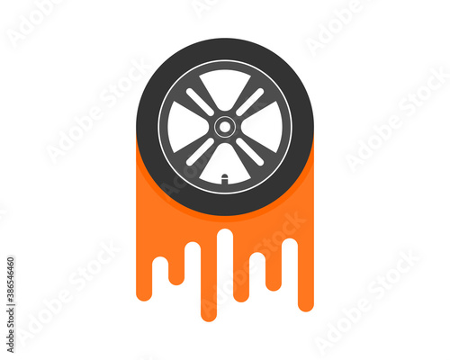 Car tire wheel with fastest effect