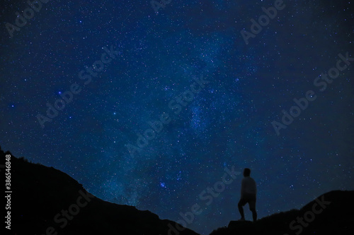 Starry Milky Way, Oahu, Hawaii