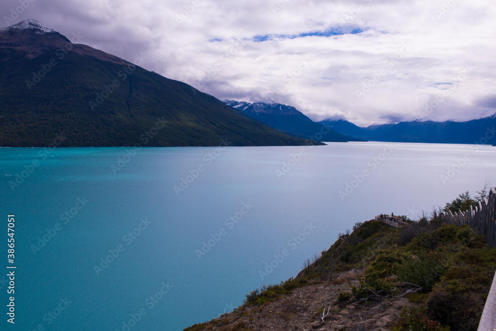 lake and mountains