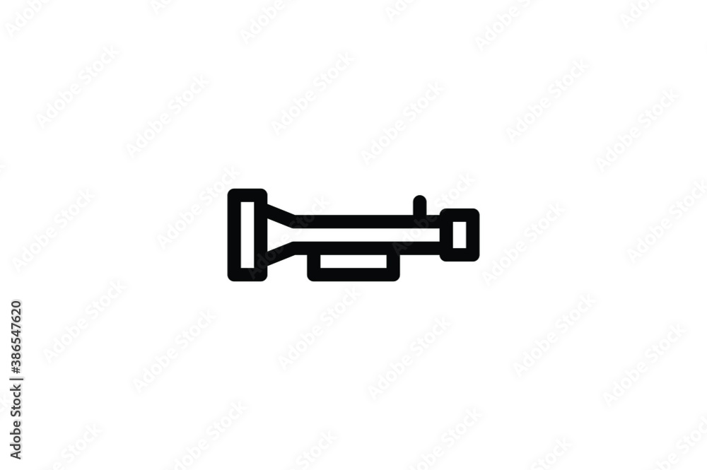 Military Outline Icon - Trumpet