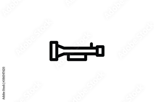 Military Outline Icon - Trumpet © MelindAgency