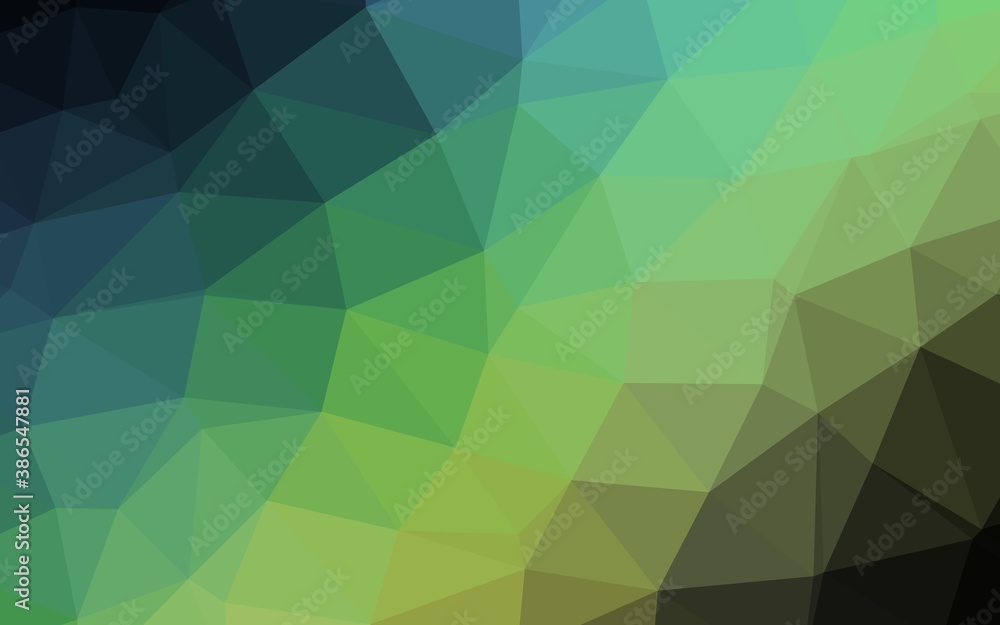Dark Blue, Green vector polygonal pattern. Dark Blue, Green vector polygonal pattern.