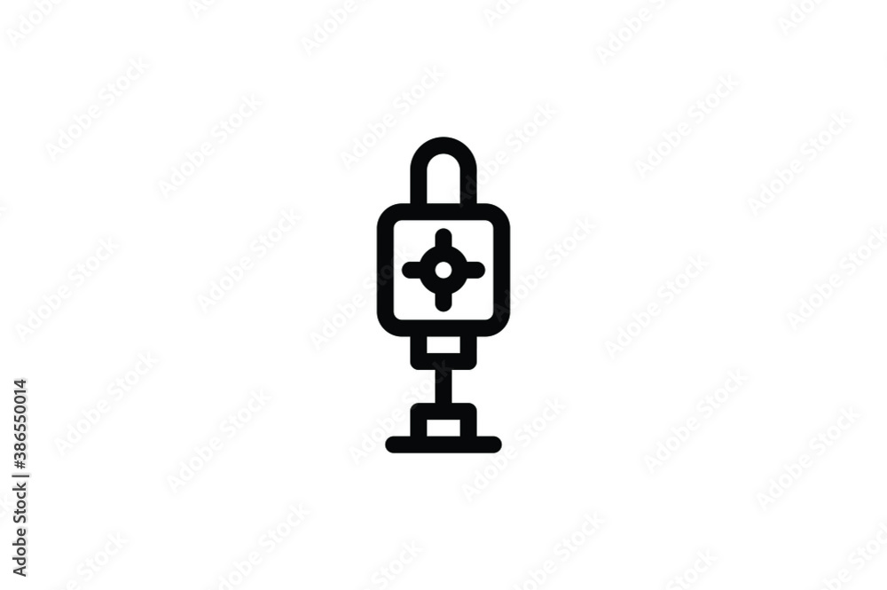 Military Outline Icon - Shooting Target Military Outline Icon - Shooting Target