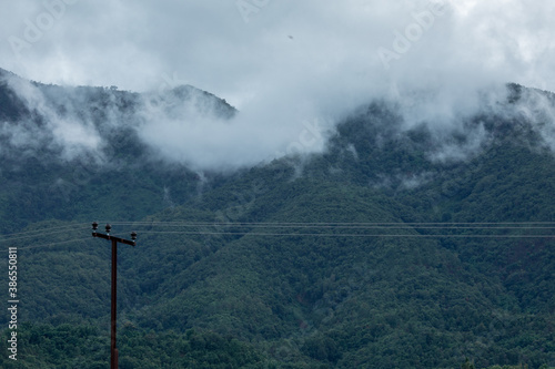 landscape with clouds