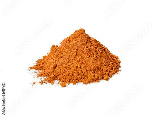 cinnamon powder isolated on a white background