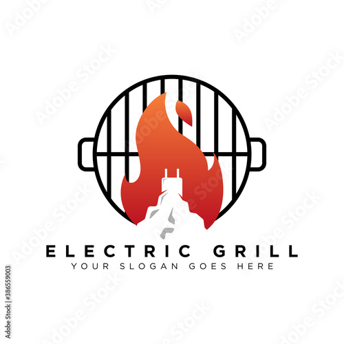 food and drink electric logo designs